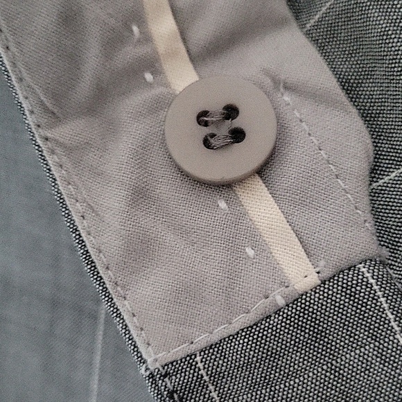 Armani Collezioni Gray Pinstripe Trousers - Picture 9 of 11